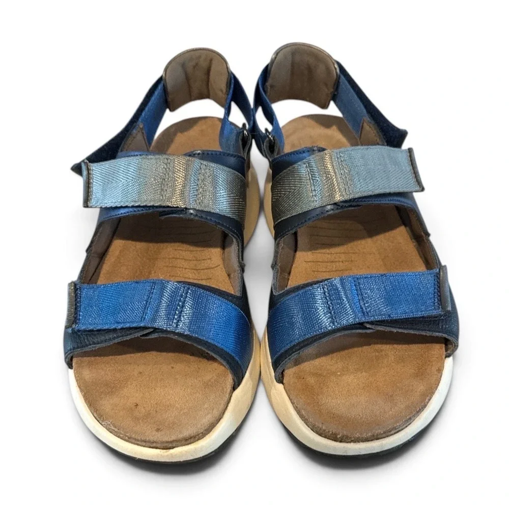 Naot Metallic Platform Sport Sandals